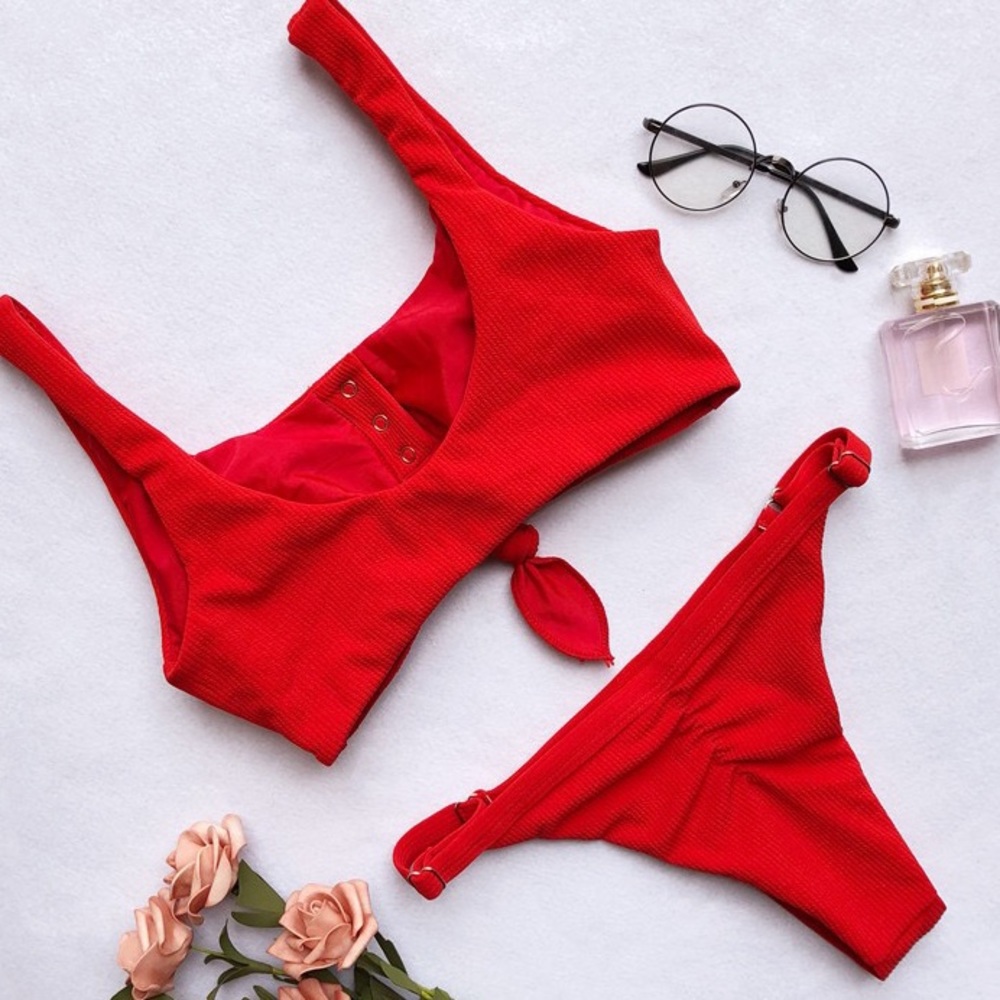 ⛱🆕Sweet Girl Bikini Set Red - Picture 2 of 4